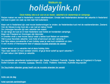Tablet Screenshot of holidaylink.nl